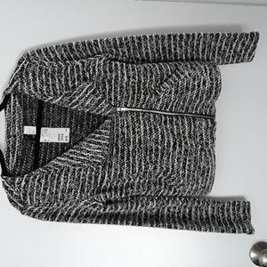 NWT Divided slub knit moto style jacket